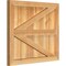 Ekena Millwork Framed Board-n-Batten Shutters w/Z-Bar, Rough Sawn Western Red Cedar, 26 7/8W x 23H, PR RBF06Z26X023RWR - alternate 5